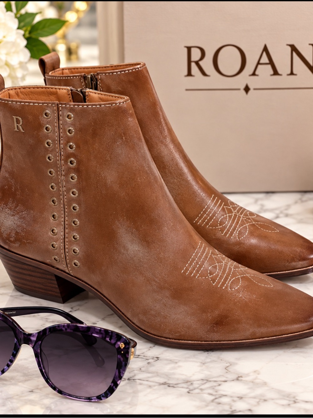 ROAN Aggie Western Boots